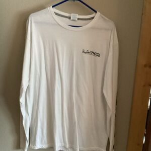 Lund Performance Men's XL Long Sleeve White Fishing Graphic Knit Tee